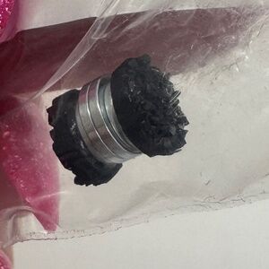 New Small Black Magnetic Pair of Earrings 1/4 In Faux Druzy Classic Casual